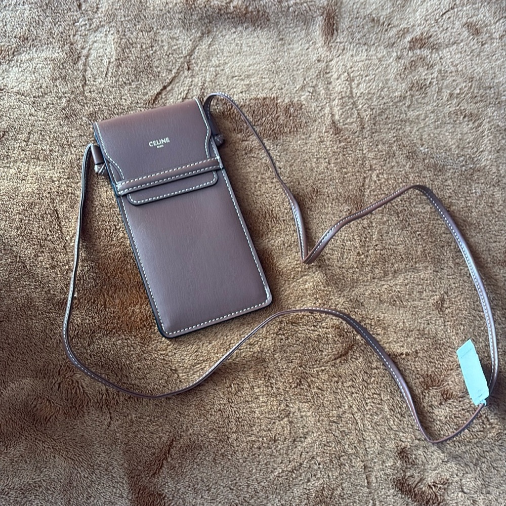 Celine Glasses Pouch with crossbody strap